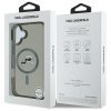 Karl Lagerfeld KLHMP16SHLSKCK iPhone 6.1 czarny/black hardcase IML Metal Karl&Choupette Head MagSafe